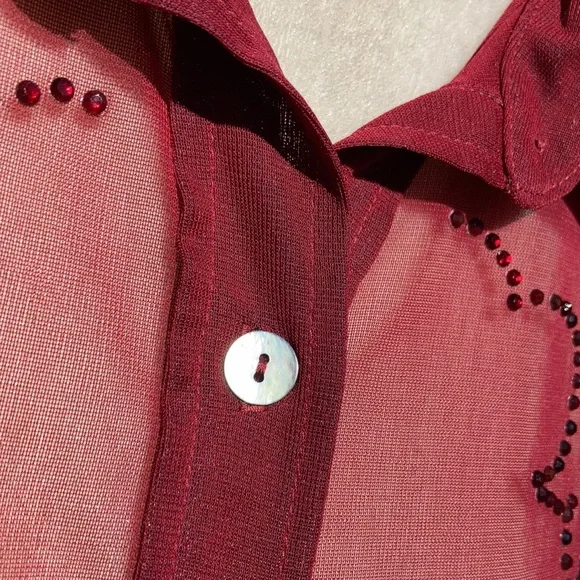 Sexy Cowgirl Rhinestones Western Shirt - Picture 4 of 16